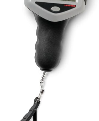 Rapala Touch Screen Tourney Scale 15 lb, Digital Fishing Scale with Memory Storage, Water-Resistant Design and Built-in Fish-Friendly Gripper, Includes 8-Piece Culling System