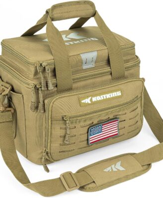 KastKing Fishing Tackle Bags - Saltwater & Freshwater Fishing Bags - Water Resistant, Padded Shoulder Strap - Gear Storage