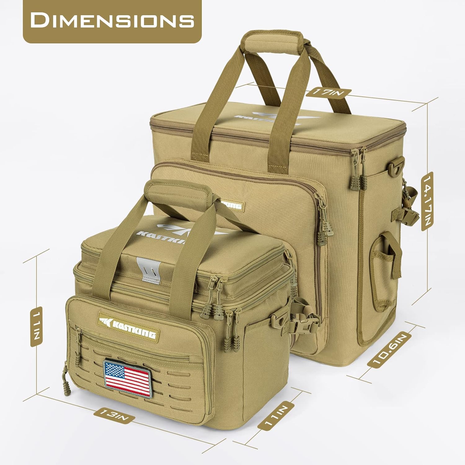 KastKing Fishing Tackle Bags - Saltwater & Freshwater Fishing Bags - Water Resistant, Padded Shoulder Strap - Gear Storage - Image 7