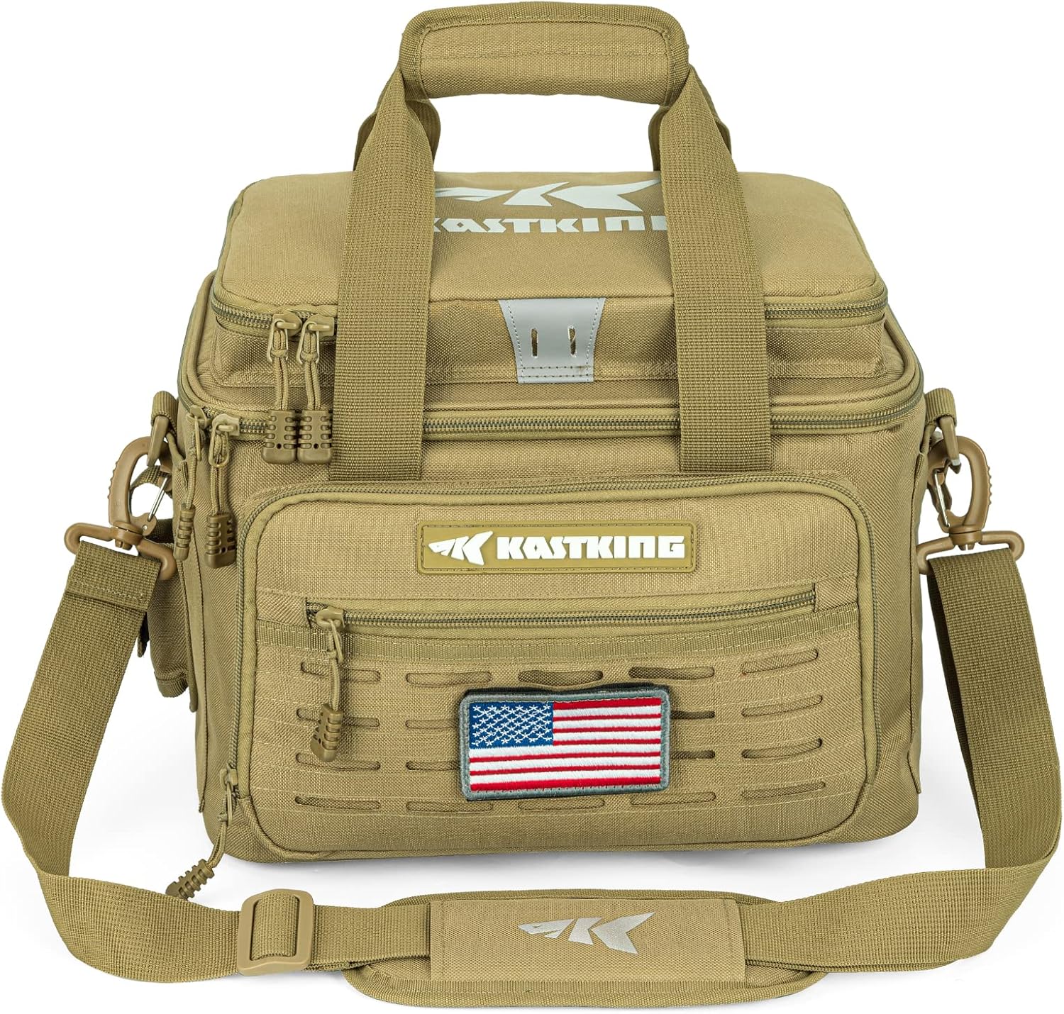 KastKing Fishing Tackle Bags - Saltwater & Freshwater Fishing Bags - Water Resistant, Padded Shoulder Strap - Gear Storage - Image 8