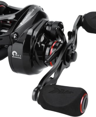 KastKing Spartacus II Fishing Rods - IM6 Graphite Blanks Casting & Spinning Rods, 2-Piece Rods with Extra Tip Section, PTS Power Transition System, KastFlex Technology, Rubber Cork Handle