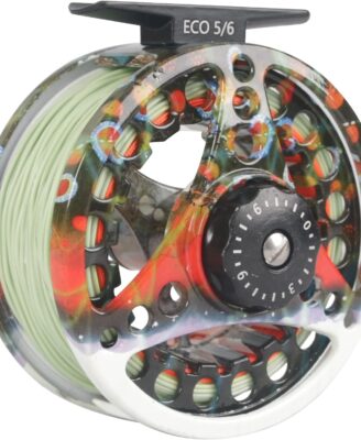 M MAXIMUMCATCH Maxcatch ECO Large Arbor Fly Fishing Reel (3/4wt 5/6wt 7/8wt) and Pre-Loaded Fly Reel with Line Combo