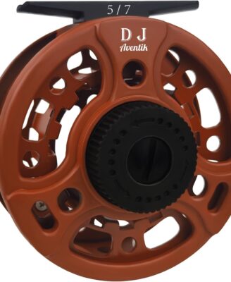 Aventik DJ Fly Reel 3/5 5/7 7/9 Super Large Arbor Fly Fishing Reel Fresh Water and Salt Water Aluminum Fly Reel Three Colors to Choose
