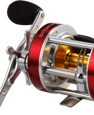 KastKing Rover Round Baitcasting Fishing Reel, Perfect Conventional Reel for Catfish, Salmon/Steelhead, Striper Bass and Inshore Saltwater Fishing Reel, Reinforced Metal Body