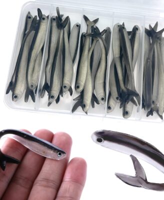 Paddle Tail Swimbaits,Soft Plastic Fishing Lures Swim Baits for Bass Fishing,30/50pcs with Box,Soft Plastic Swimbaits for Bass Trout Crappie Lures Kit for Saltwater Freshwater